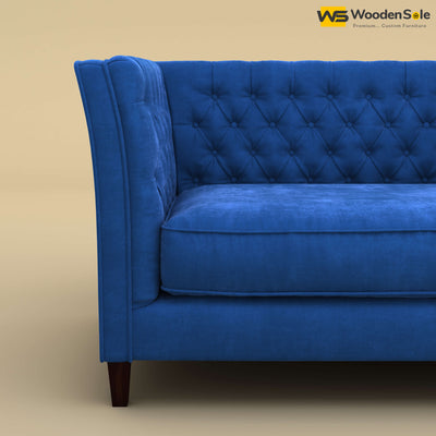 Divit Loveseat (Velvet, Royal Blue)