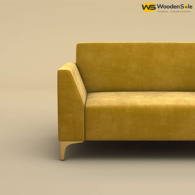 Nayobi 2 Seater Sofa (Velvet, Mustard Yellow)