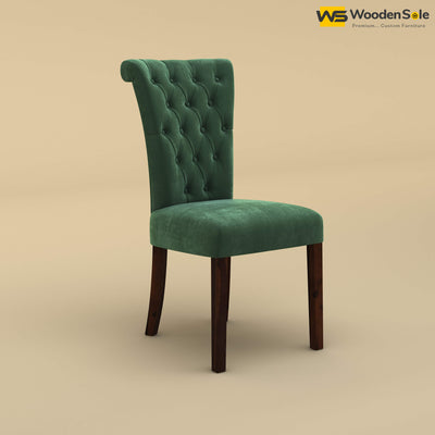 Kia Dining Chair (Velvet, Forest Green)