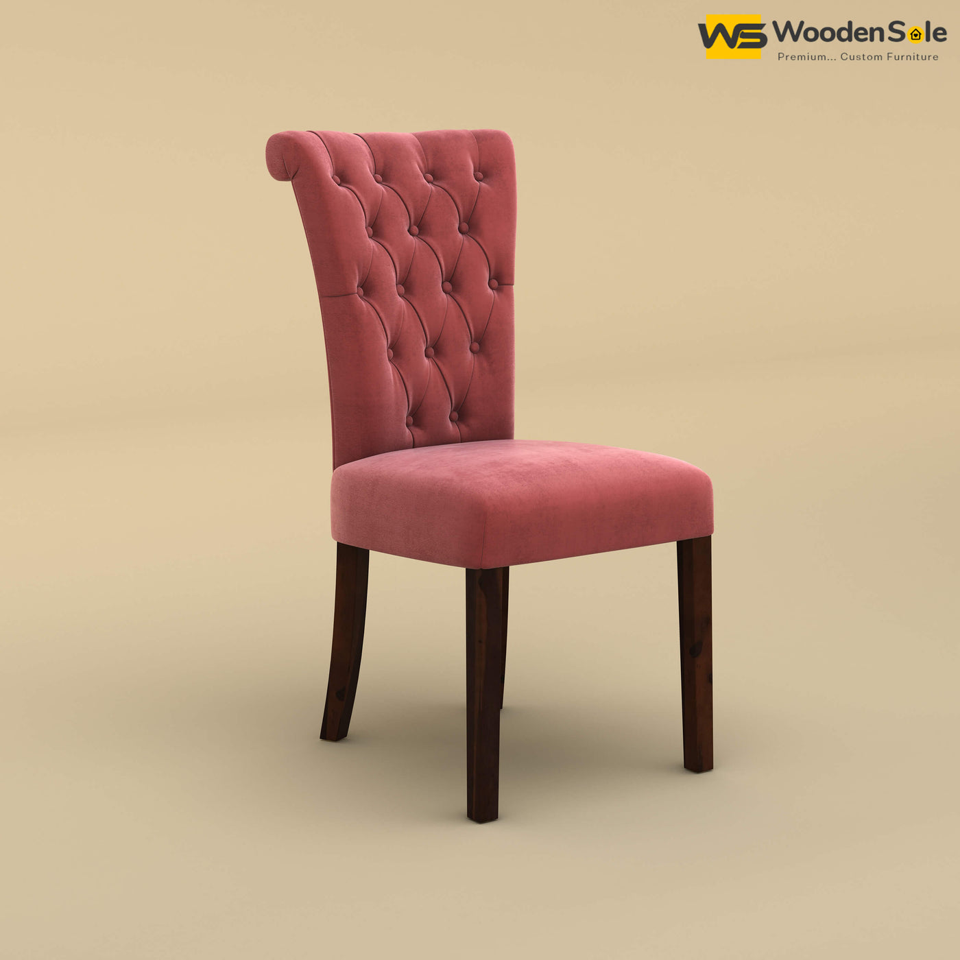 Kia Dining Chair (Velvet, Pink)