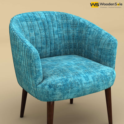 Parker Dining Chair (Cotton, Teal Blue)