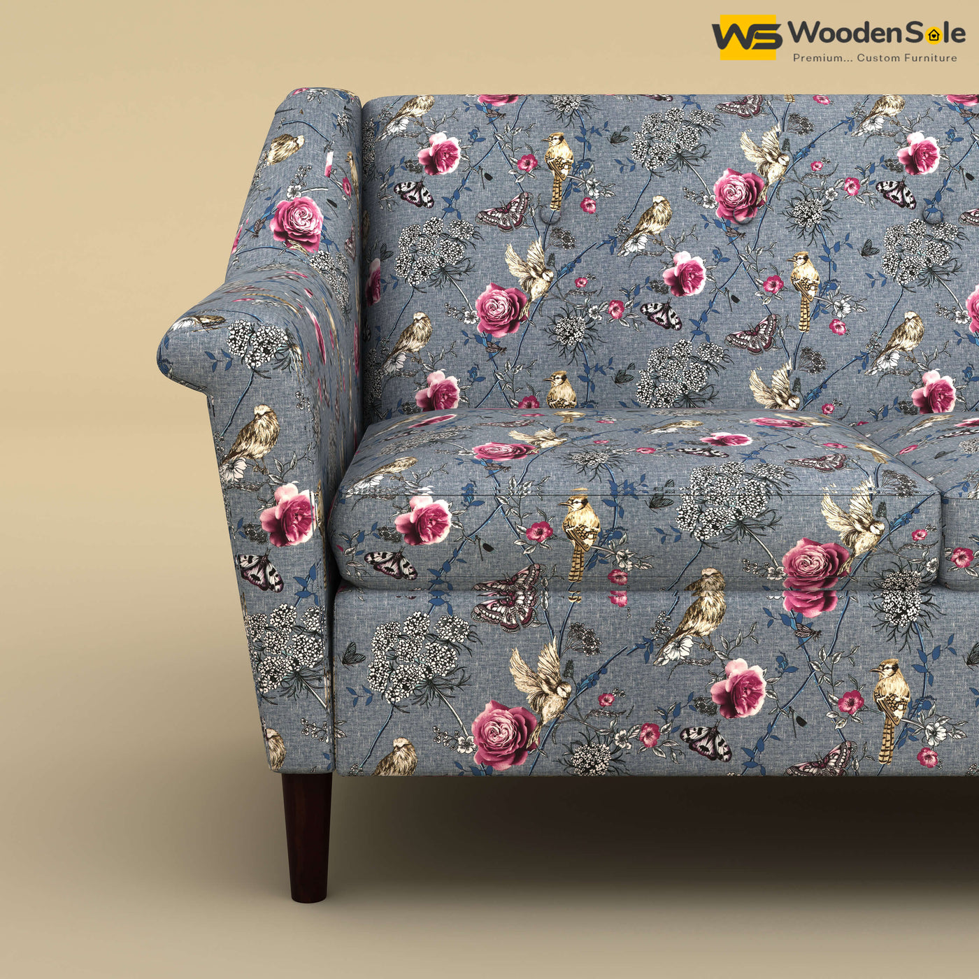 Ojas Loveseat (Cotton, Floral Printed)