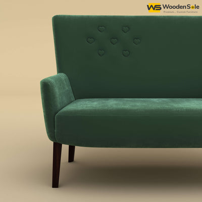 Dil Loveseat (Velvet, Forest Green)