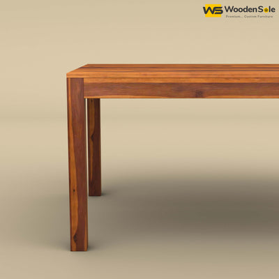 Sheesham Wood 6 Seater Dining Table (Honey Finish)