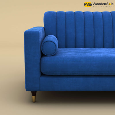 Sashwat Loveseat (Velvet, Royal Blue)