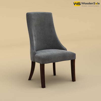 Dublin Dining Chair (Velvet, Charcoal Gray)