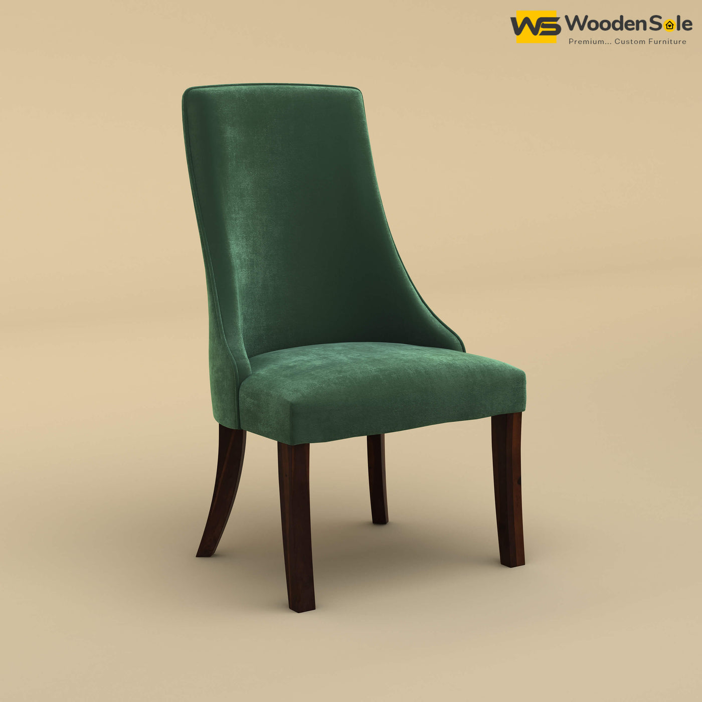 Dublin Dining Chair (Velvet, Forest Green)