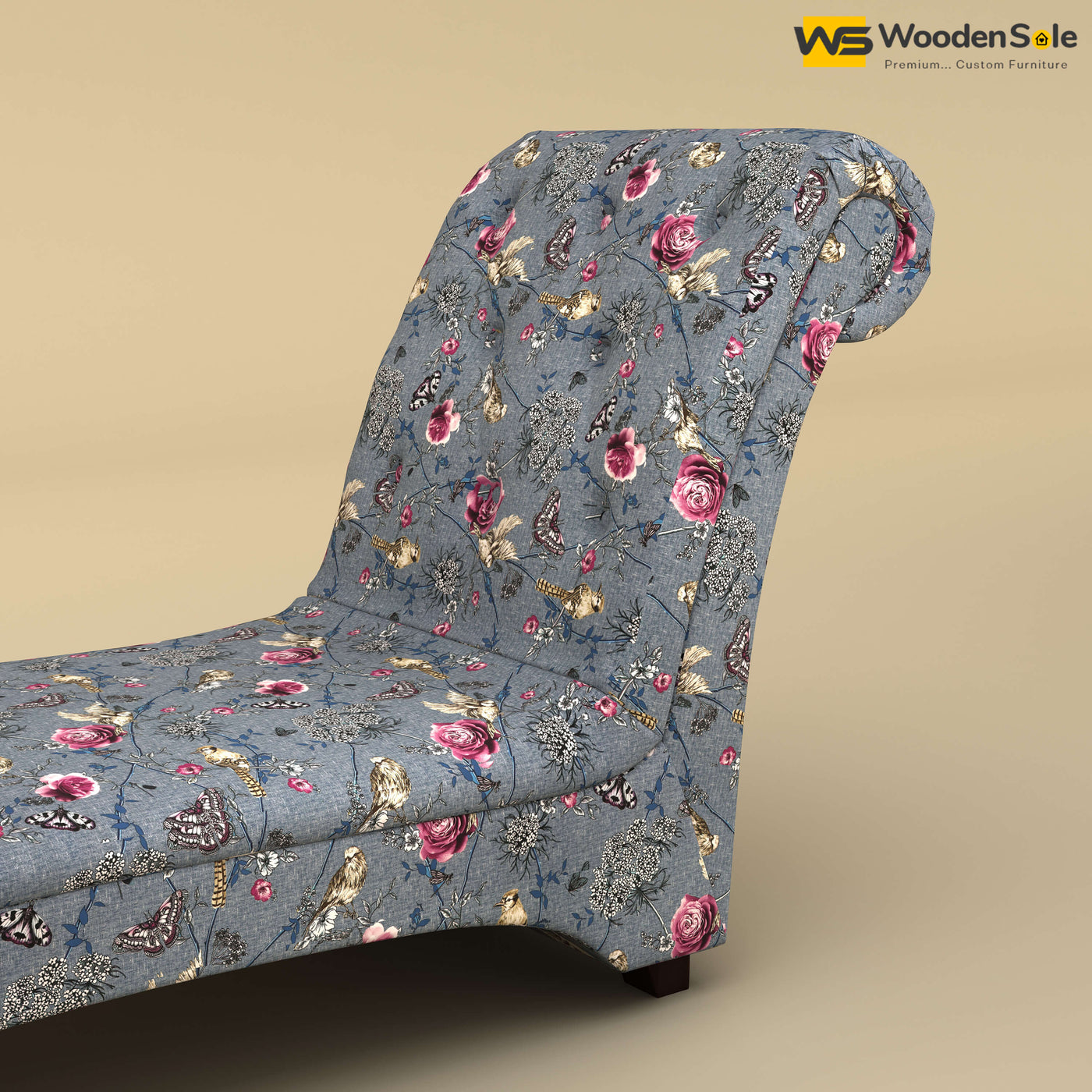 Turkish Chaise Lounge (Cotton, Floral Printed)