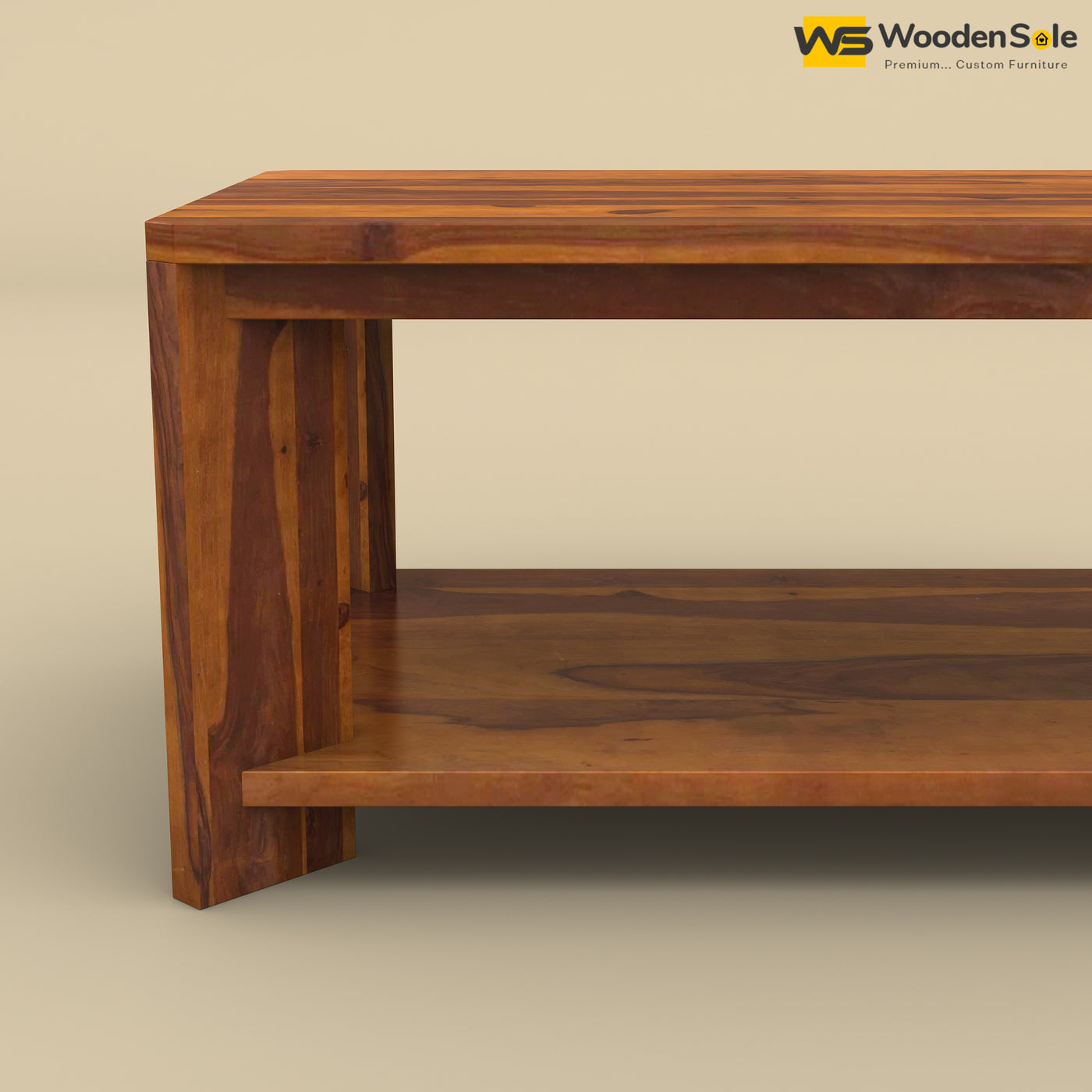 Wooden Coffee Table (Honey Finish)