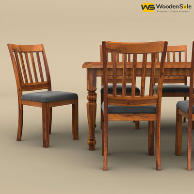 Martha 8 Seater Dining Table Set (Honey Finish)