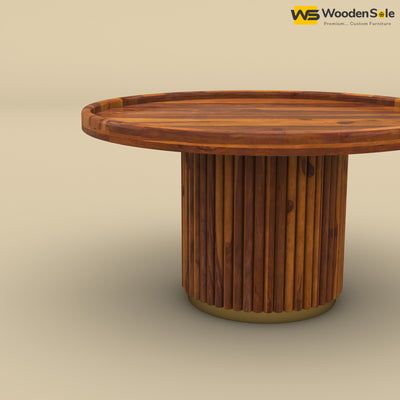 Ciaz Round Coffee Table (Honey Finish)