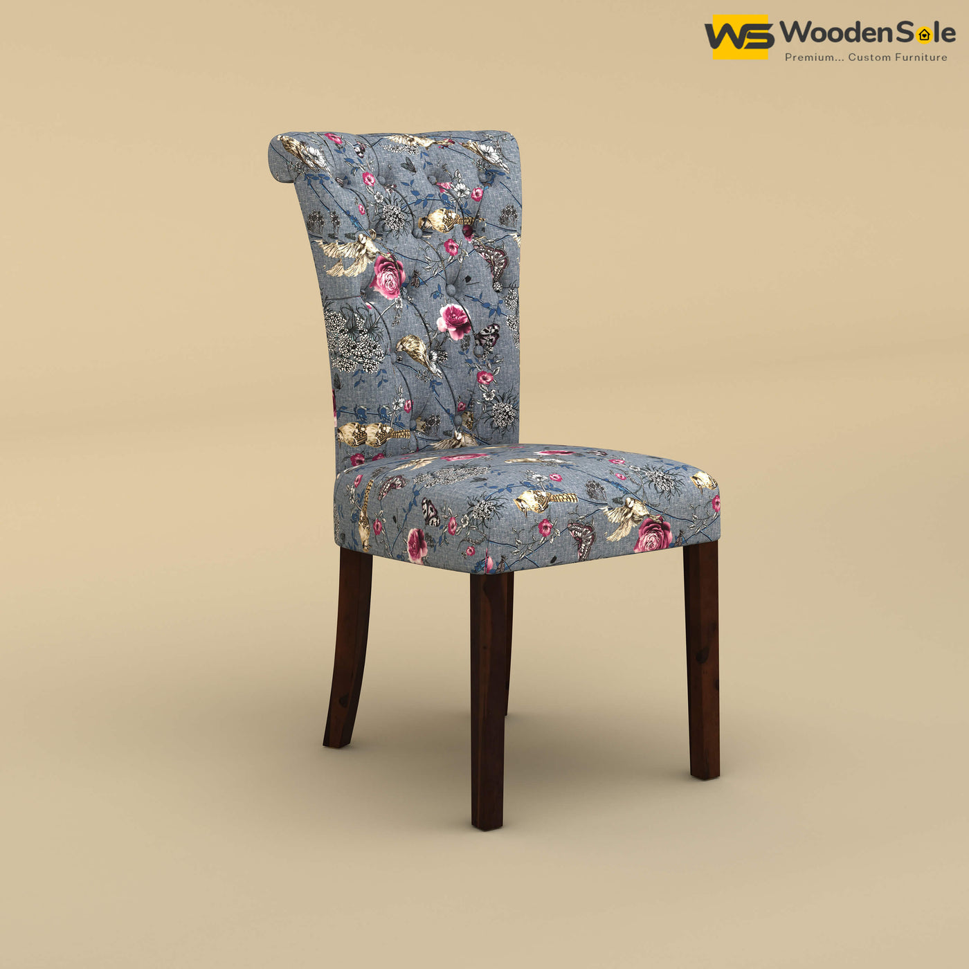 Kia Dining Chair (Cotton, Floral Printed)