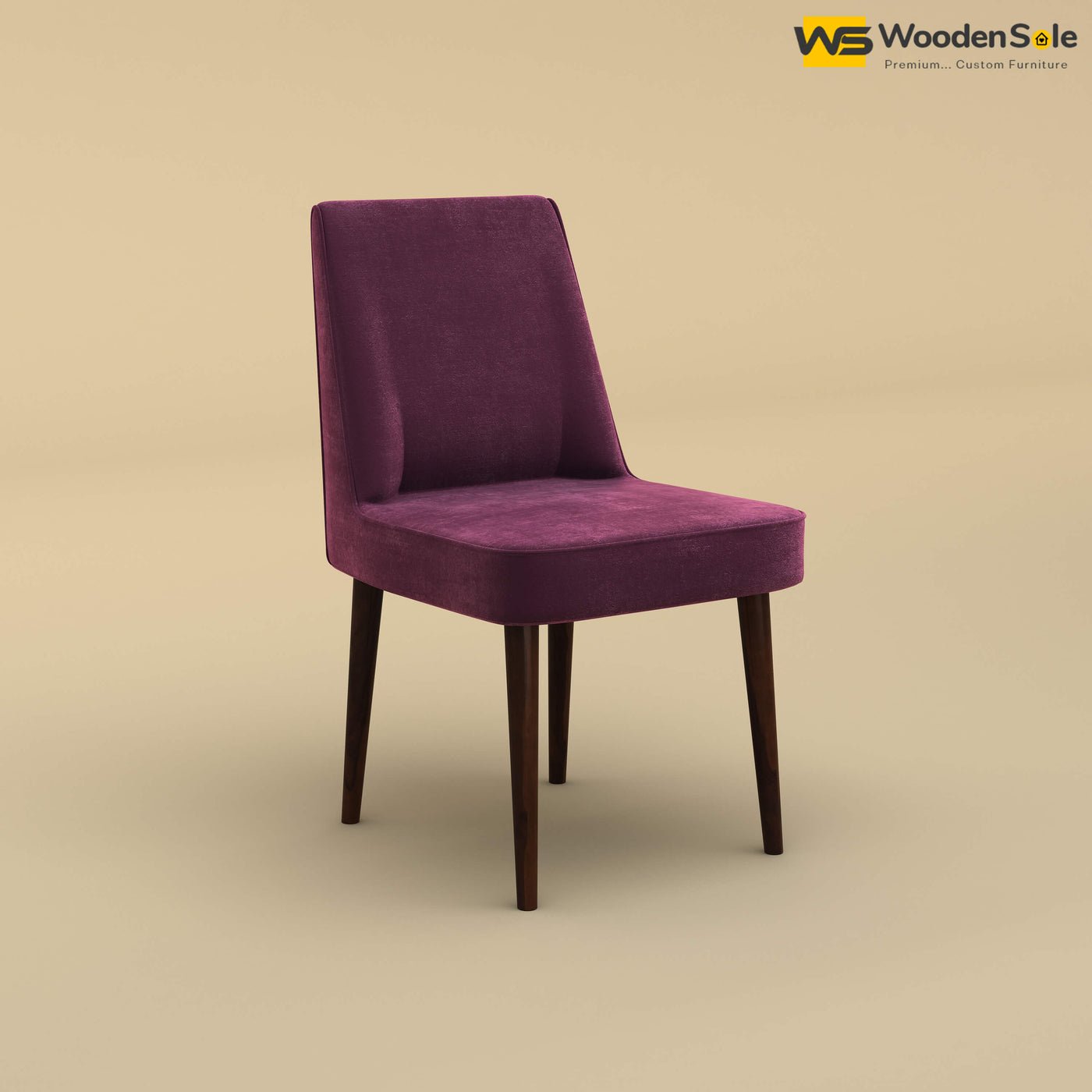 Hardik Dining Chair (Velvet, Dark Purple)