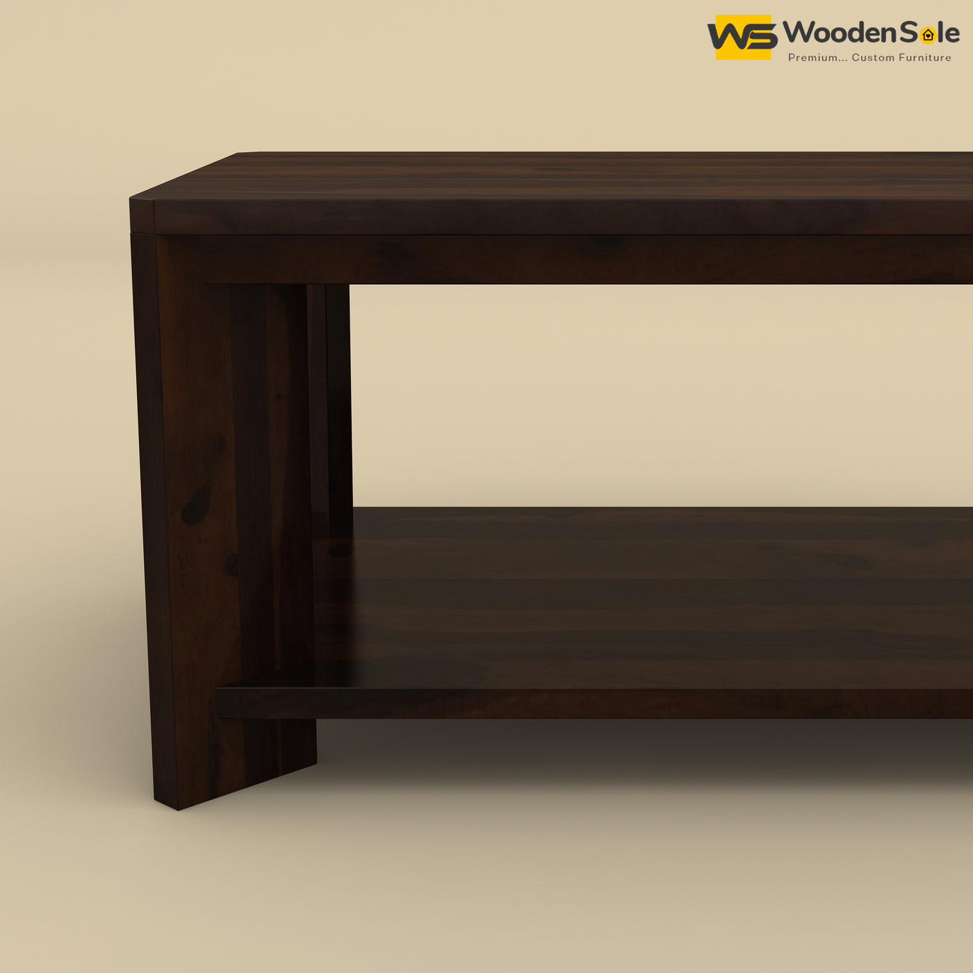 Wooden Coffee Table (Walnut Finish)