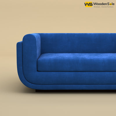 Vedant Two Seater Sofa (Velvet, Royal Blue)