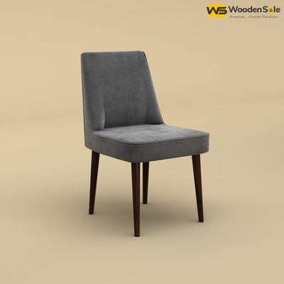 Hardik Dining Chair (Velvet, Charcoal Gray)