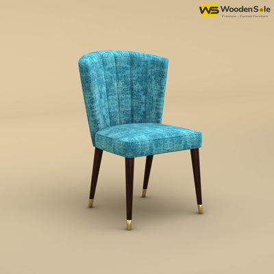 Julia Dining Chair (Cotton, Teal Blue)