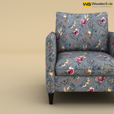 Citron 1 Seater Fabric Sofa (Cotton, Floral Printed)