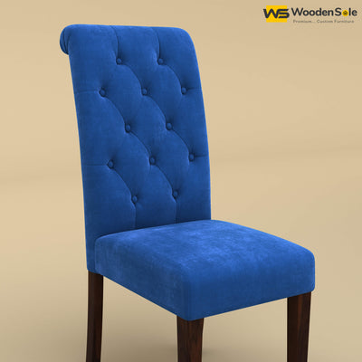 Elliot Dining Chair (Velvet, Royal Blue)