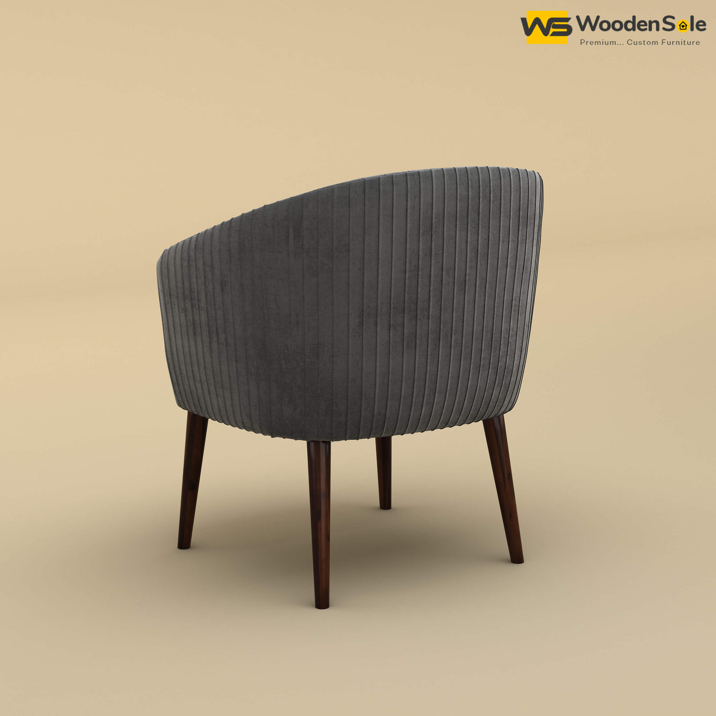 Parker Dining Chair (Velvet, Charcoal Gray)