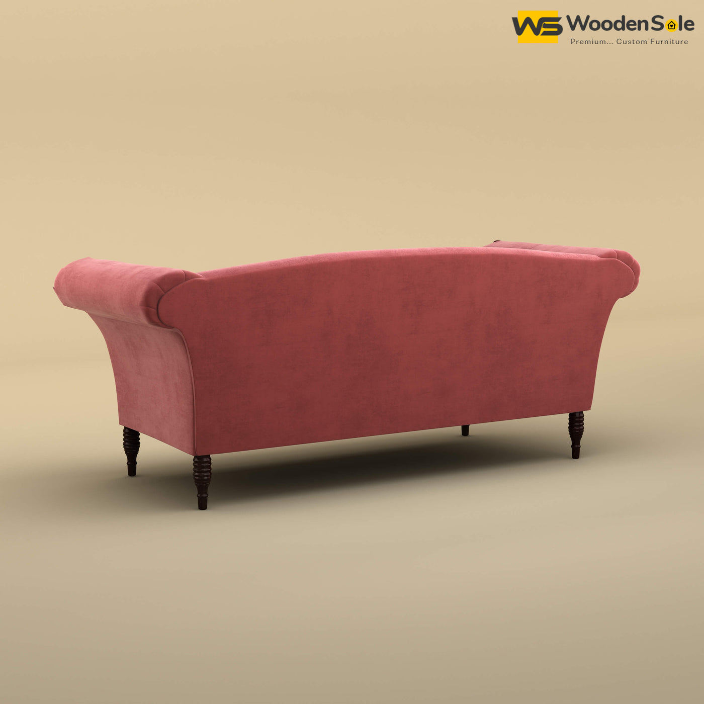 Leo Chaise Lounge (Velvet, Pink)