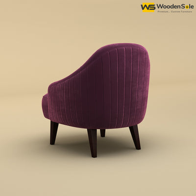 Opera Lounge Chair (Velvet, Dark Purple)