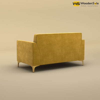 Nayobi 2 Seater Sofa (Velvet, Mustard Yellow)