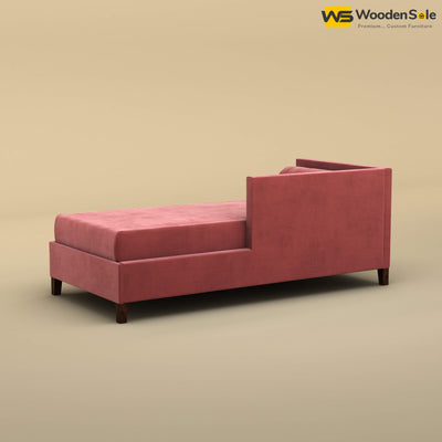 Daina Chaise Lounge (Velvet, Pink)