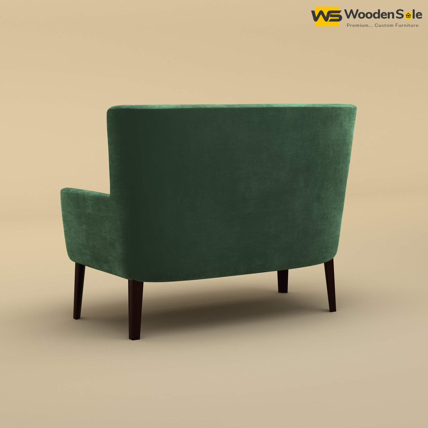 Dil Loveseat (Velvet, Forest Green)