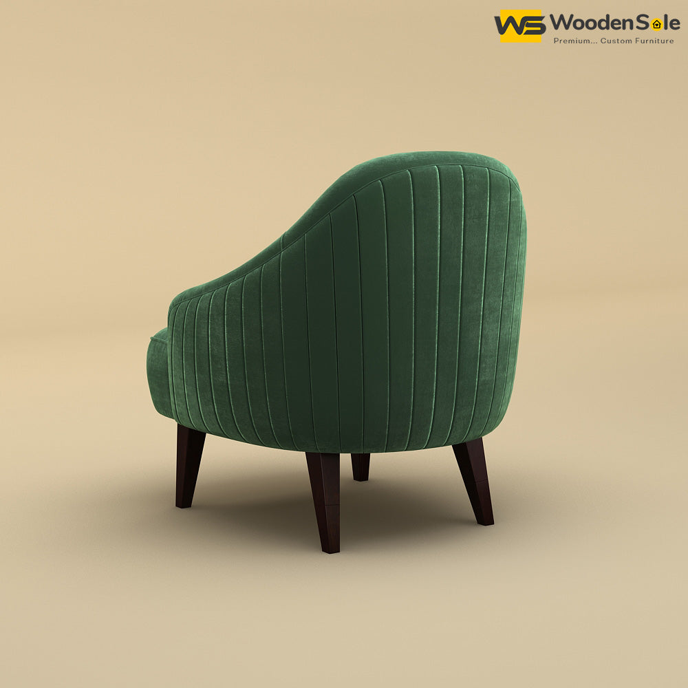 Opera Lounge Chair (Velvet, Forest Green)