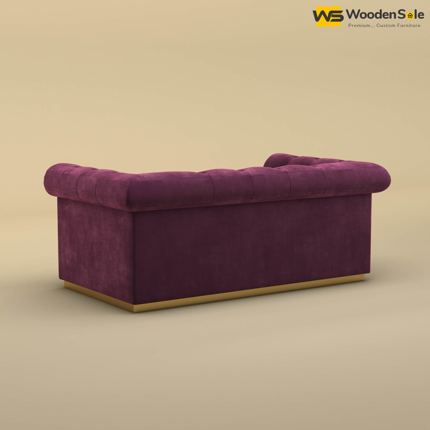 Morrison 2 Seater Fabric Sofa (Velvet, Dark Purple)