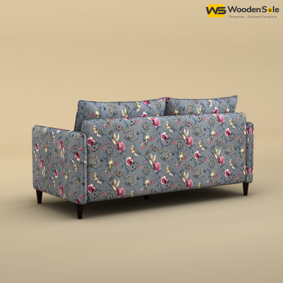 Citron 3 Seater Fabric Sofa (Cotton, Floral Printed)