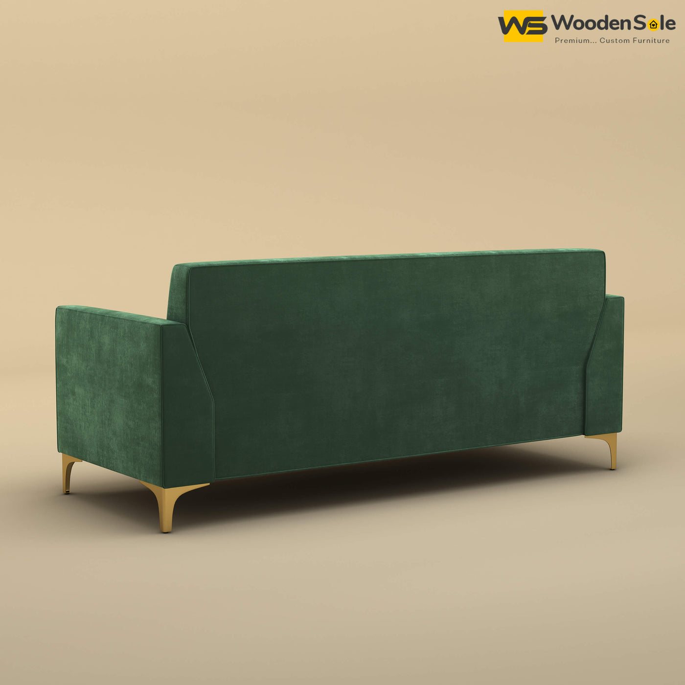 Nayobi 3 Seater Sofa (Velvet, Forest Green)