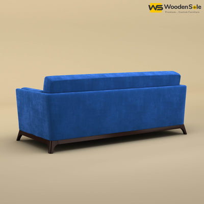 Bruno 3 Seater Sofa (Velvet, Royal Blue)