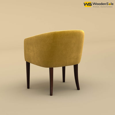 Florence Dining Chair (Velvet, Mustard Yellow)