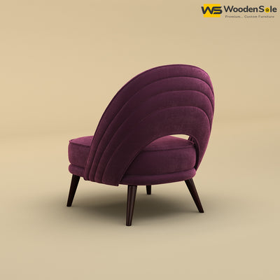Nyra Lounge Chair (Velvet, Dark Purple)