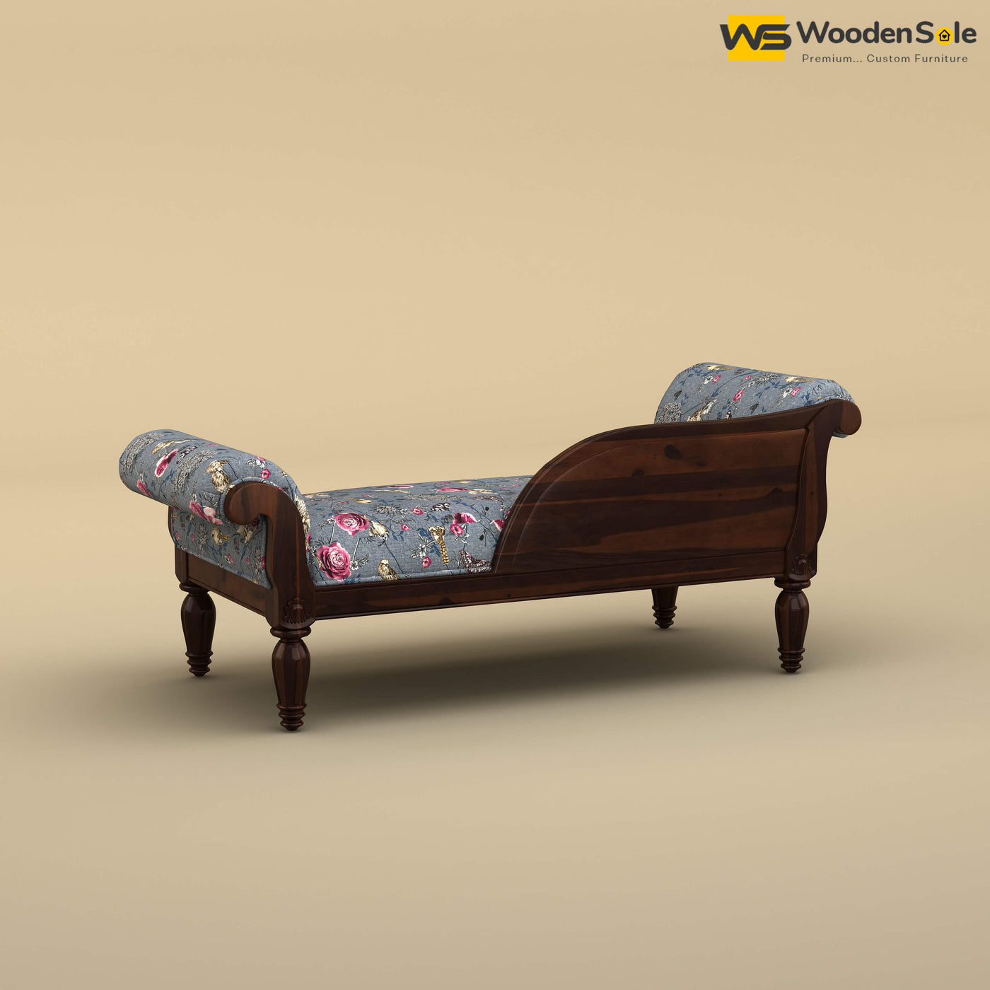 Virat Chaise Lounge (Cotton, Floral Printed)