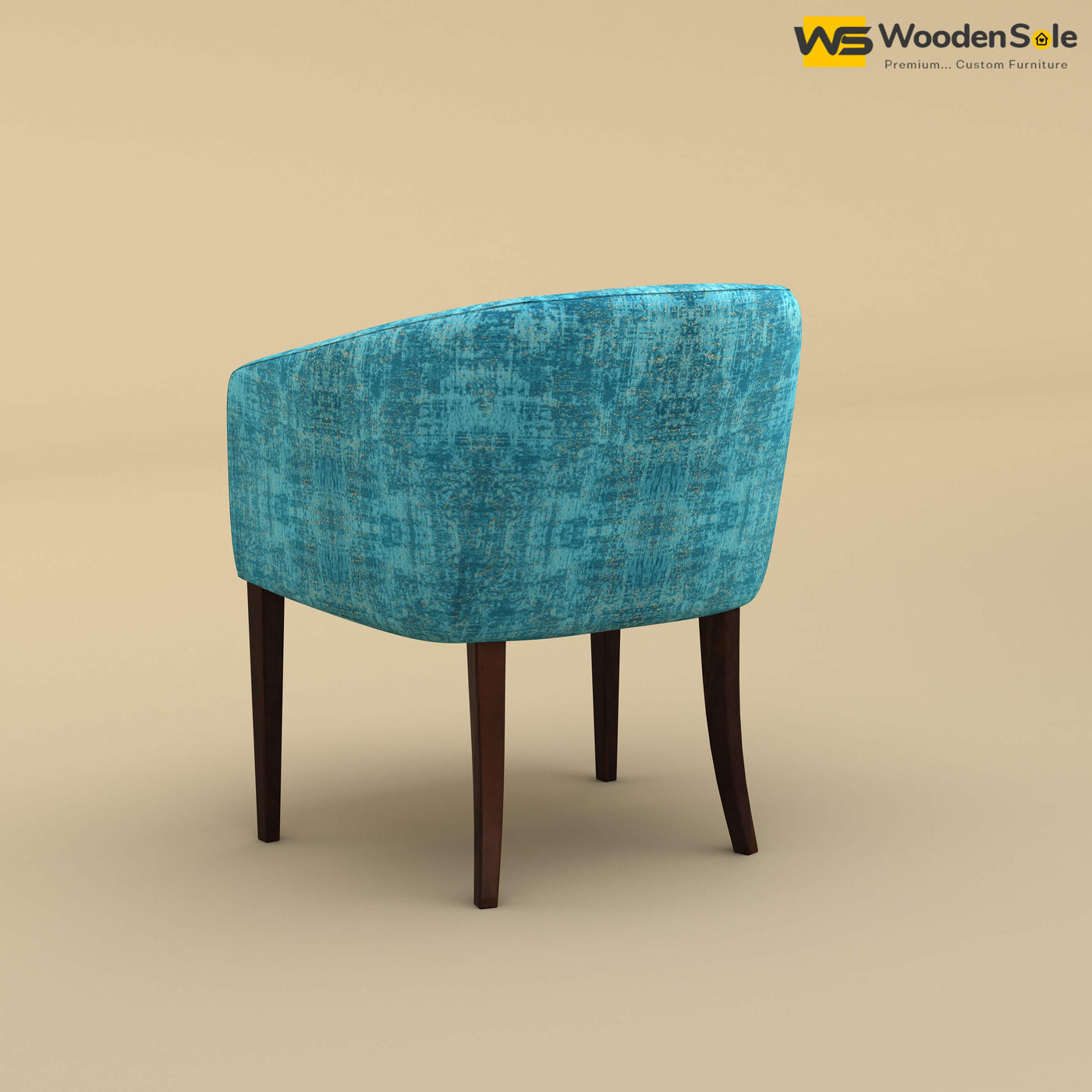 Florence Dining Chair (Cotton, Teal Blue)