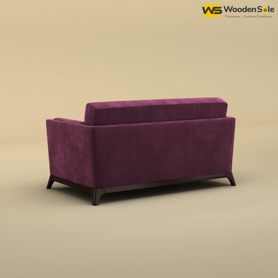 Bruno 2 Seater Sofa (Velvet, Dark Purple)