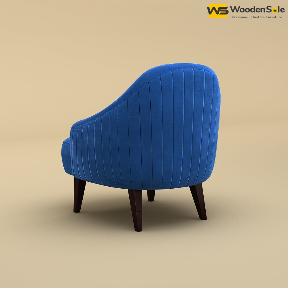 Opera Lounge Chair (Velvet, Royal Blue)