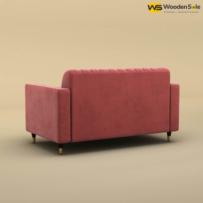 Sashwat Loveseat (Velvet, Pink)