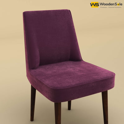 Hardik Dining Chair (Velvet, Dark Purple)