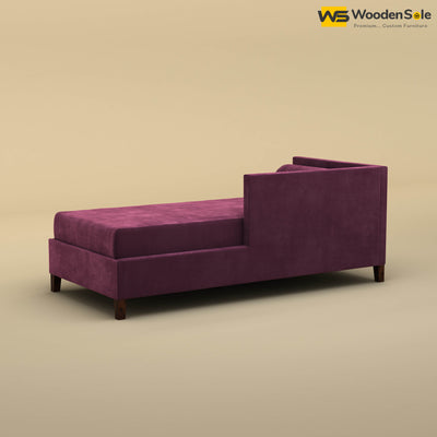 Daina Chaise Lounge (Velvet, Dark Purple)