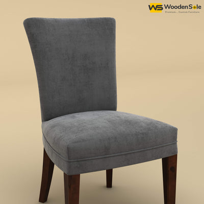 Bently Dining Chair (Velvet, Charcoal Gray)