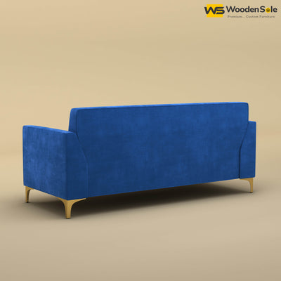 Nayobi 3 Seater Sofa (Velvet, Royal Blue)