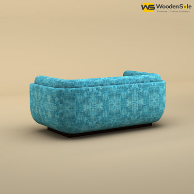 Vedant Two Seater Sofa (Cotton, Teal Blue)