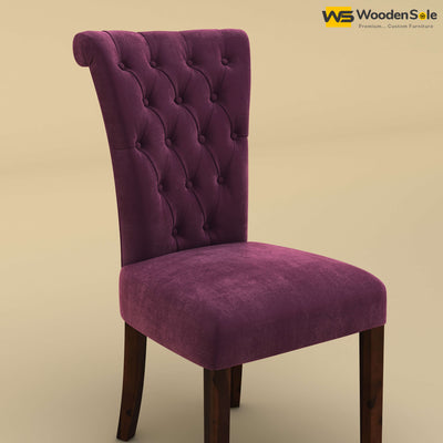 Kia Dining Chair (Velvet, Dark Purple)