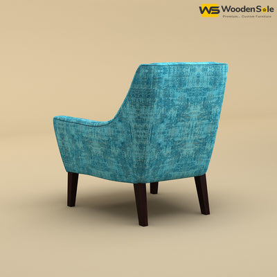 Oscar Lounge Chair (Cotton, Teal Blue)