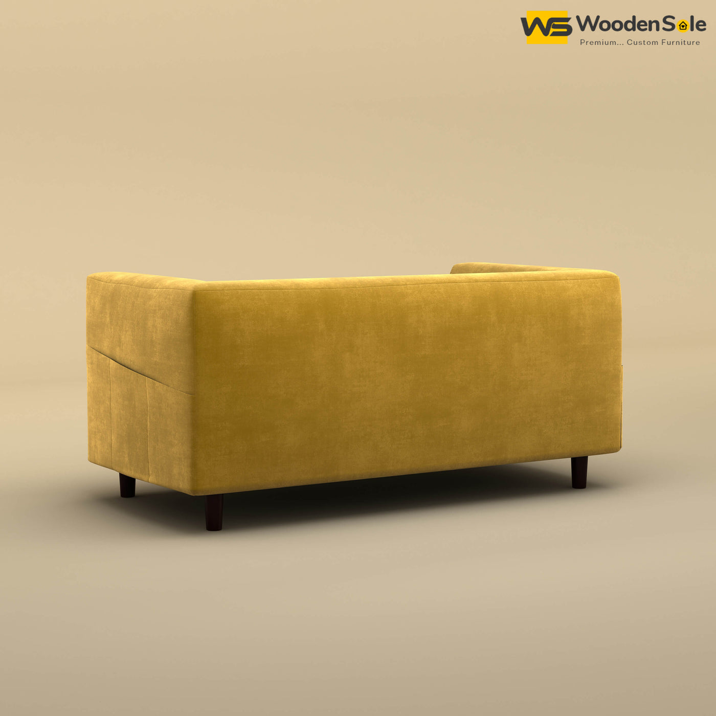 Hardik Loveseat (Velvet, Mustard Yellow)