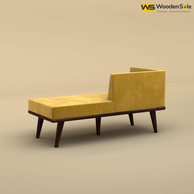 Sheher Chaise Lounge (Velvet, Mustard Yellow)